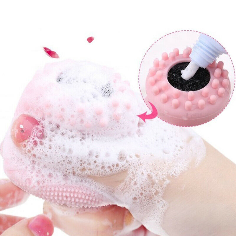 1PC Silicone Facial Cleaning Brushes Remover Skin Oil Acne Pore Cleaning Br DF