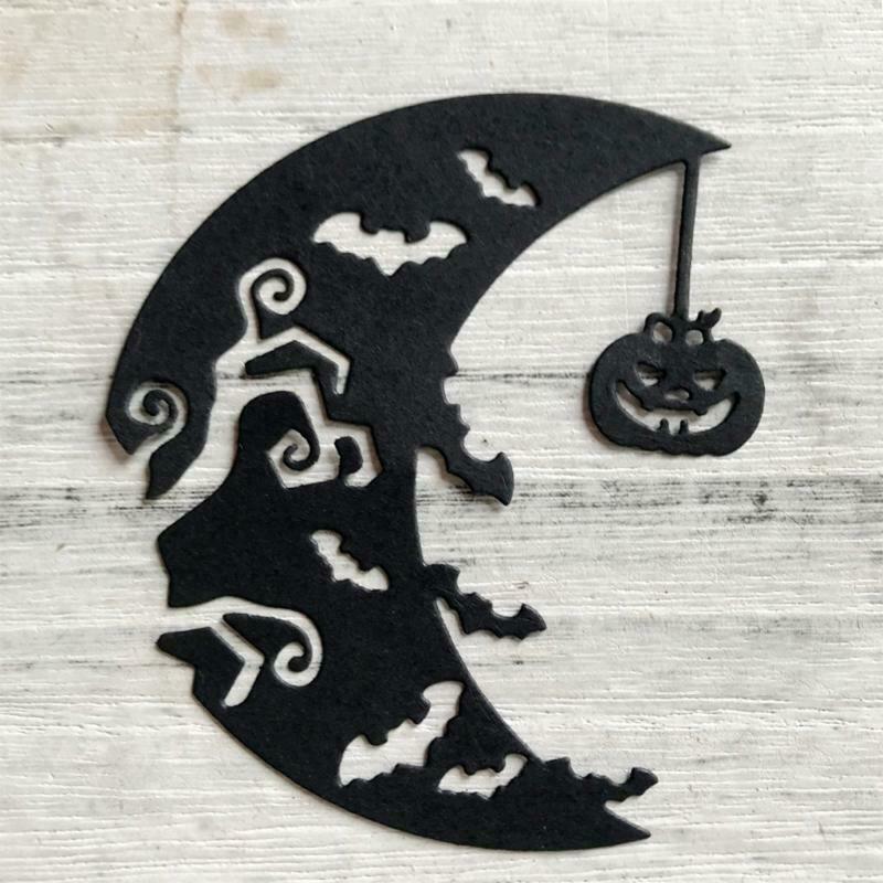 Halloween Pumpkin Moon Metal Cutting Dies Stencil DIY Scrapbooking Album Paper