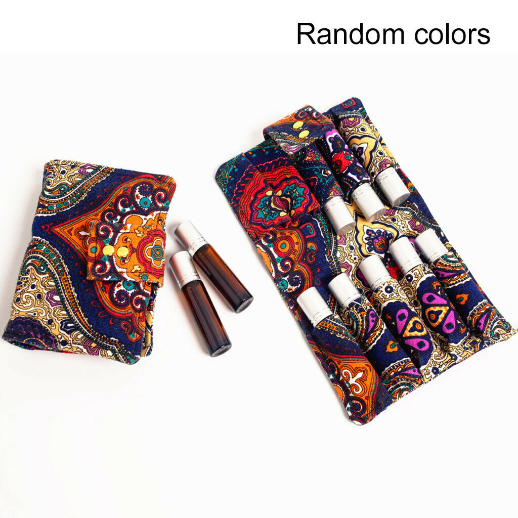 10-bottle 10ml Essential Oil Roller Bottle Carrying Case Nail Polish Storage