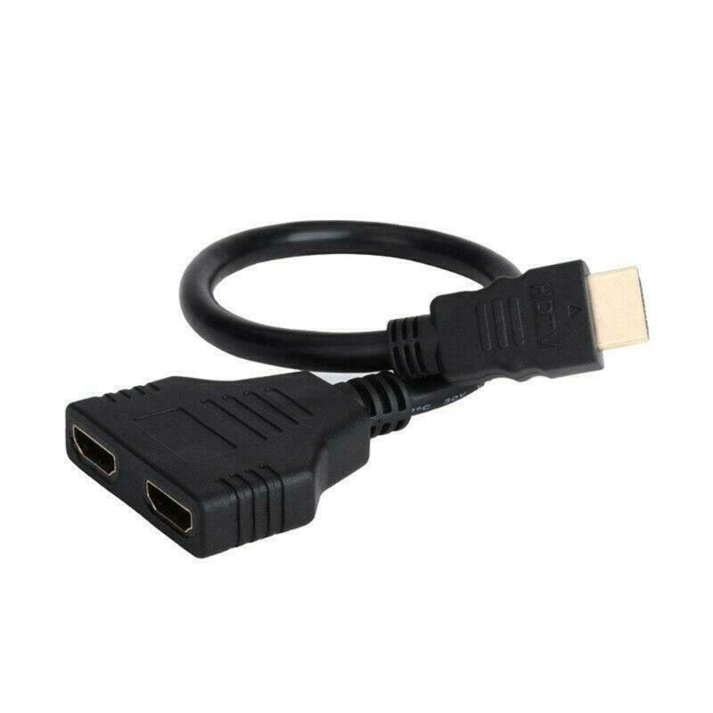 HDMi-Compatible 2 Two Port Y Splitter High-def 1080P 1 Male To Double Female