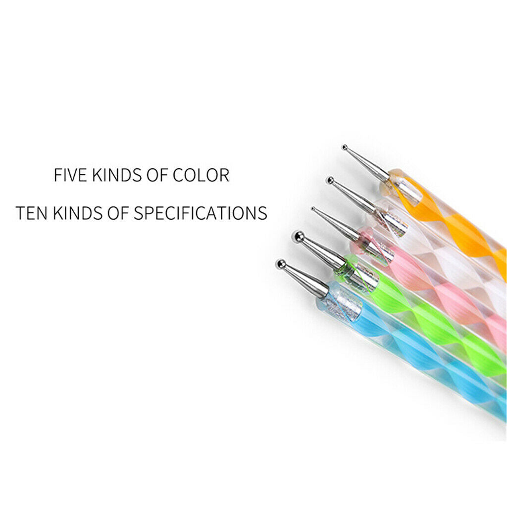 Lots 12 UV Gel Nail Dryer Polisher Crystals Painting Brushes Embossing Stick