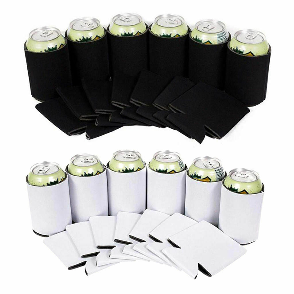 Beer Can Coolers Sleeves Reusable Drink Caddies for Parties Events BBQ