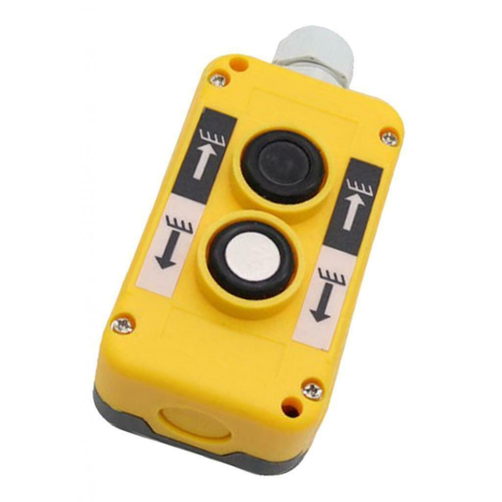 COP2B Crane Button Switch Box Lifting Unloading Tail Plate Plastic Yellow