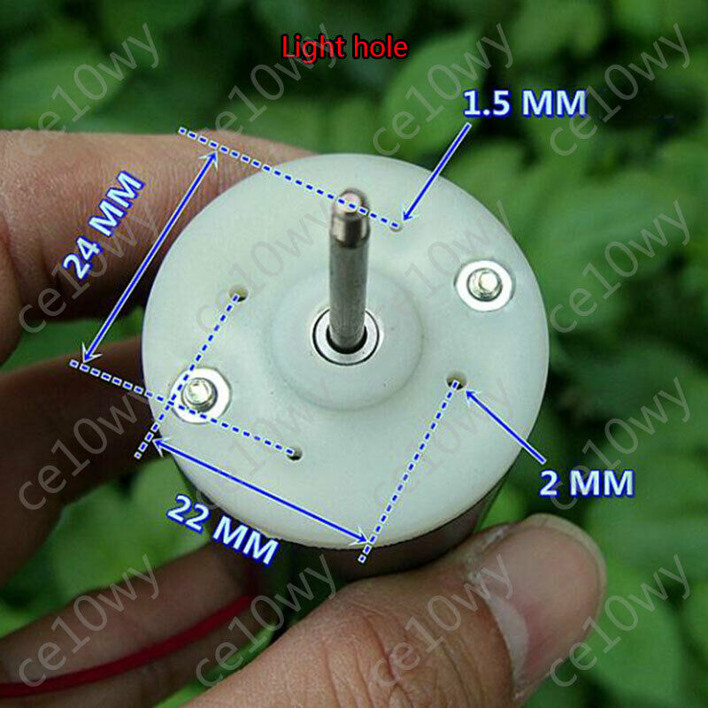 12V-24V DC Motor 6400RPM Ball Bearing High Torque 555 Brushed Electric Motor