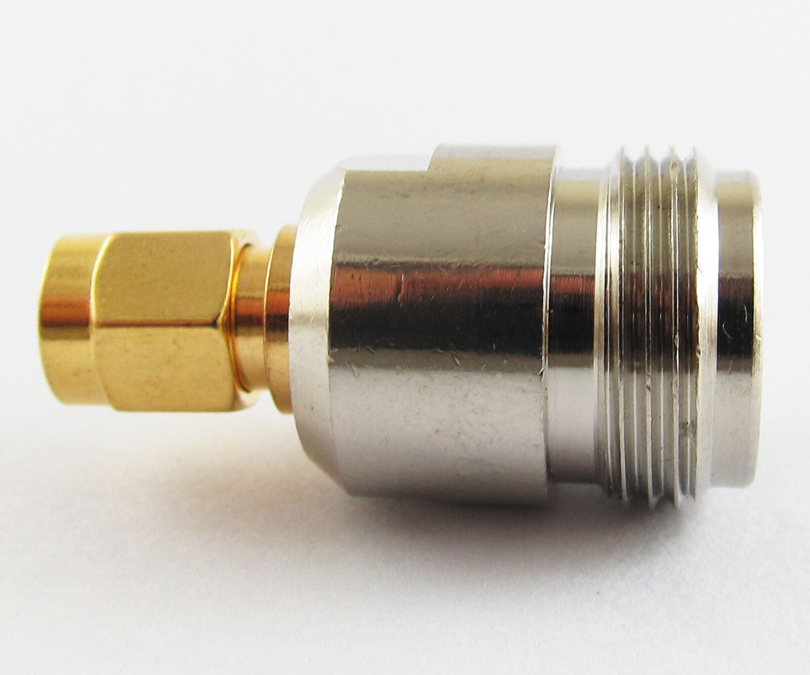 1pc Brass SMA Plug Male to N Jack Female Straight RF Coax Adapter Connector New