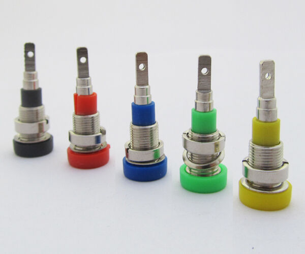 50pcs 2mm Copper Binding Post Banana Jack W/Long size 5 colors