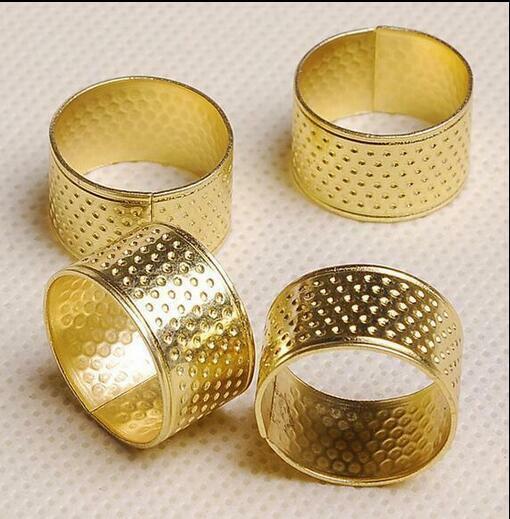 4pcs Kit Handmade Spacer Stitching awl Sewing Needles Thimbles Set Leather craft