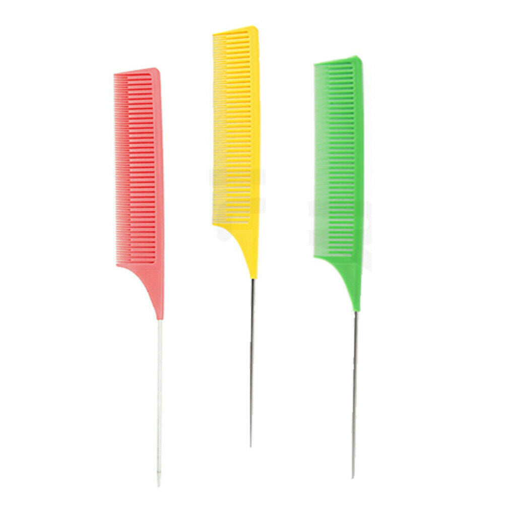 3pcs ABS Heat-resistant Weaving Highlighting Foiling Hair Combs Styling