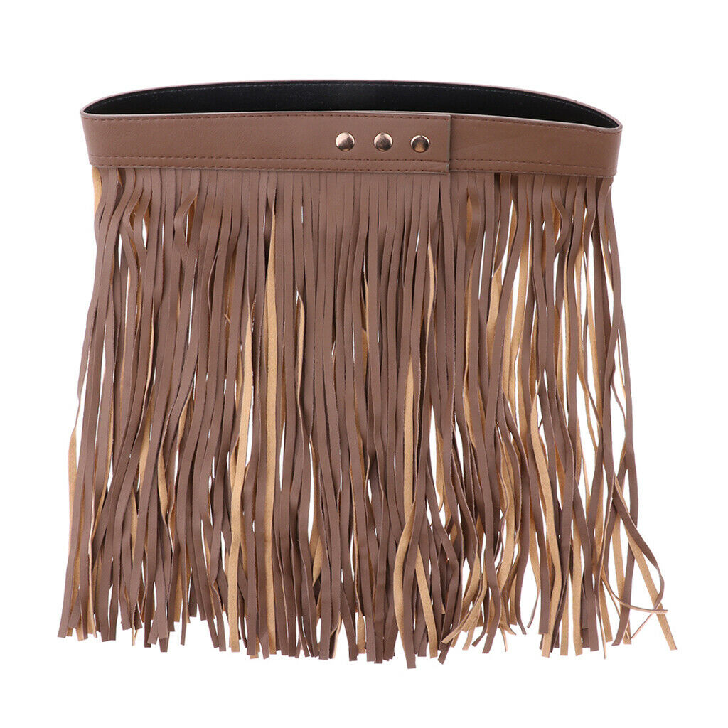 Fashion Women Tassel Skirt for Casual Dressing,Dance,Tavel,Party 35CM Brown