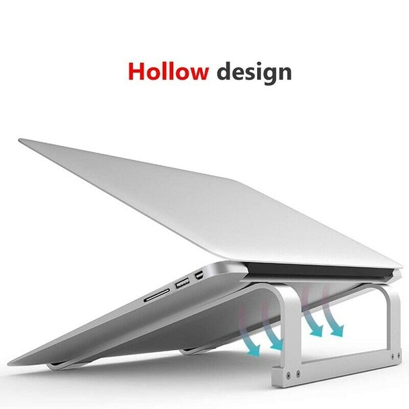 2X(Aluminum Alloy Laptop Stand Folding Computer Stand for Macbook Air Pro NR5E1)