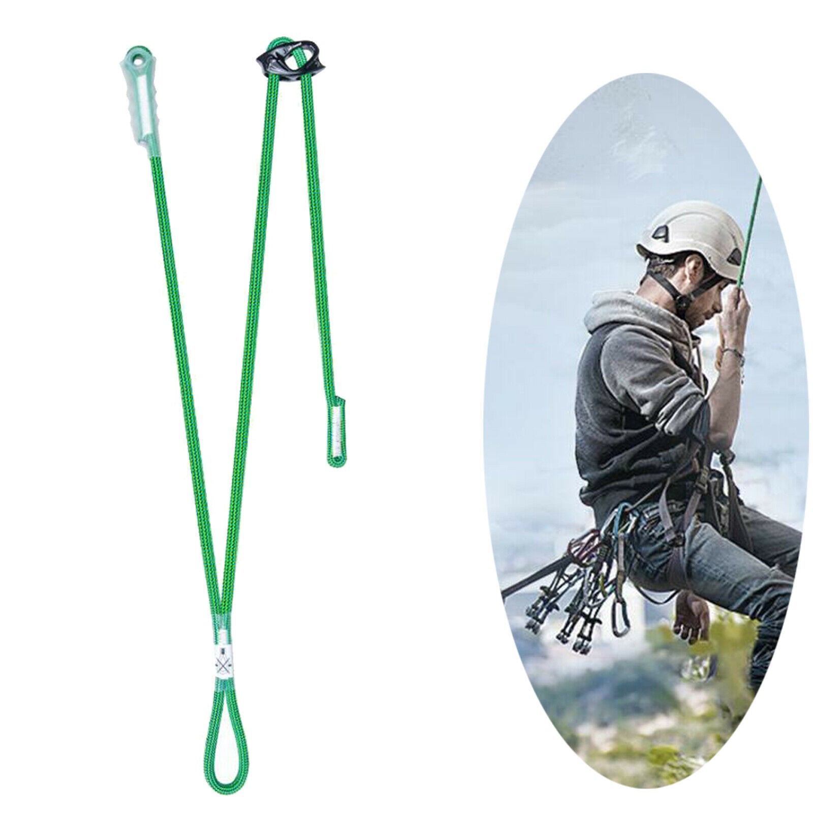 Safety Climbing Adjustable Positioning Lanyard Harness Fall Protection for