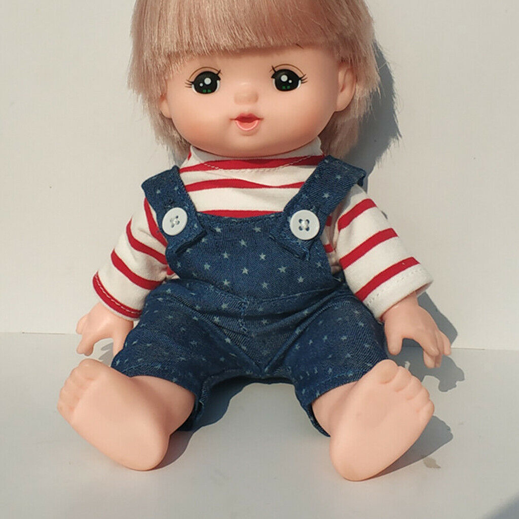 2 Set Cute Denim Suspender Skirt, Pants Suit Casual Clothes for 25cm Mellchan