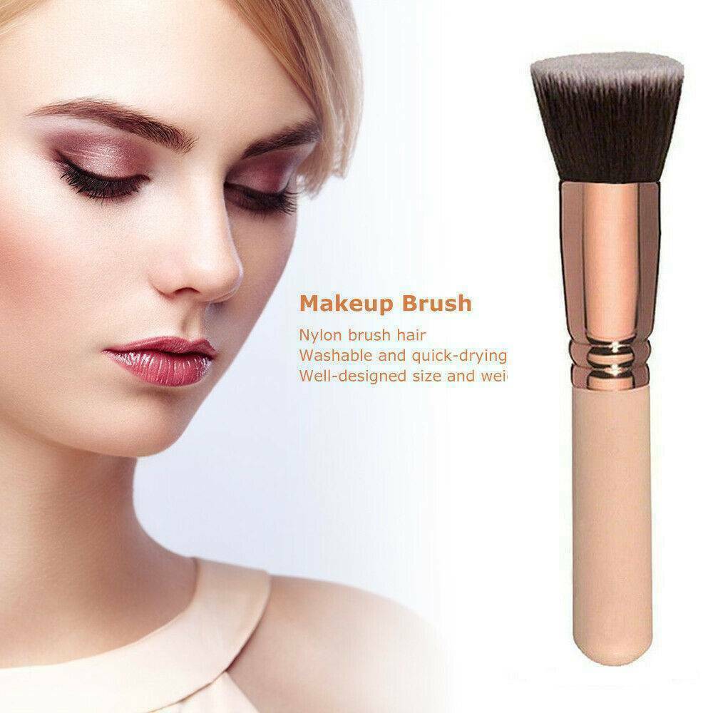 Flat Top Kabuki Foundation Brush Liquid foundation Blending powder HQ XMAS !!