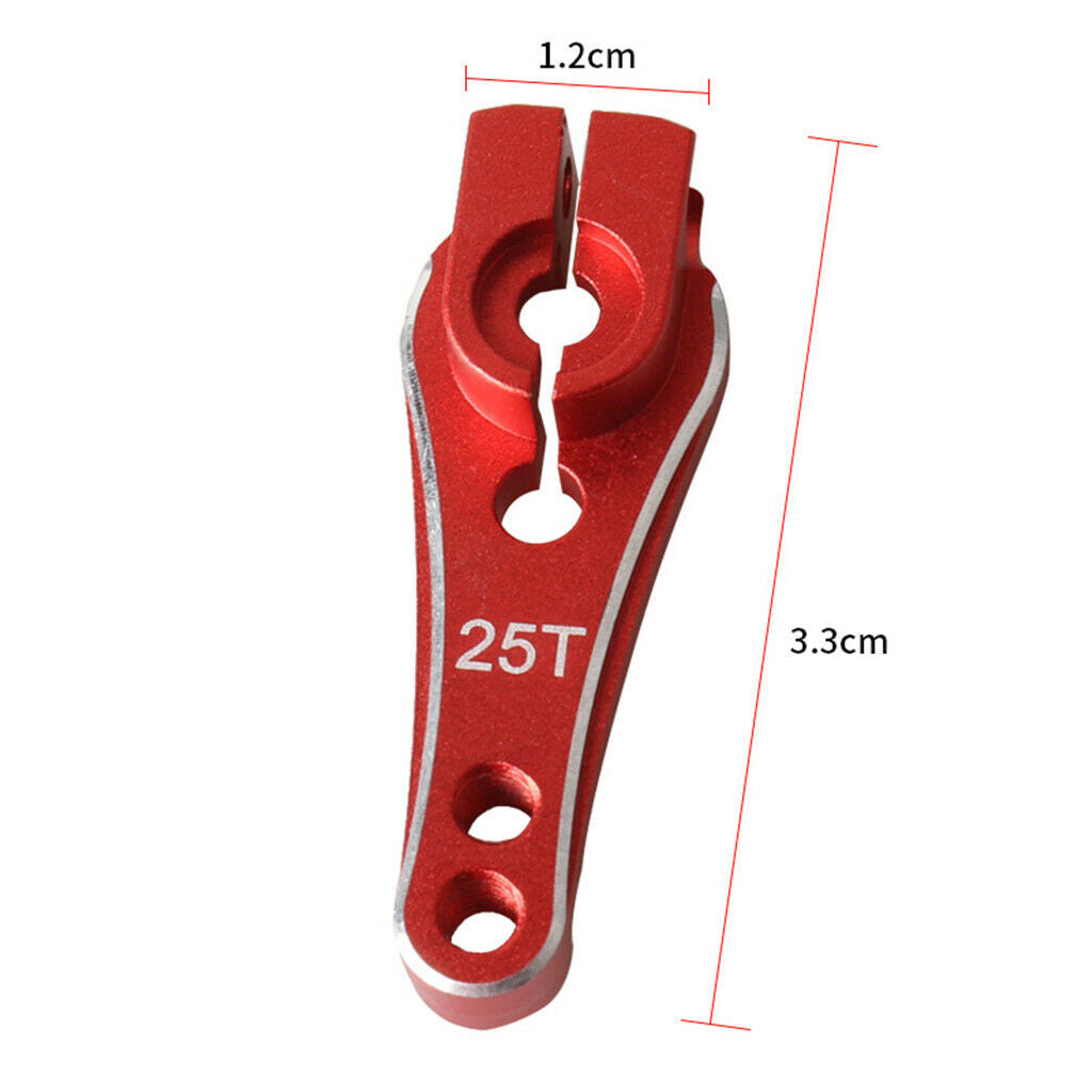 Upgrade Alloy 25T Steering Servo Arm Horn 2Pcs for s 4 1:10 RC Toys