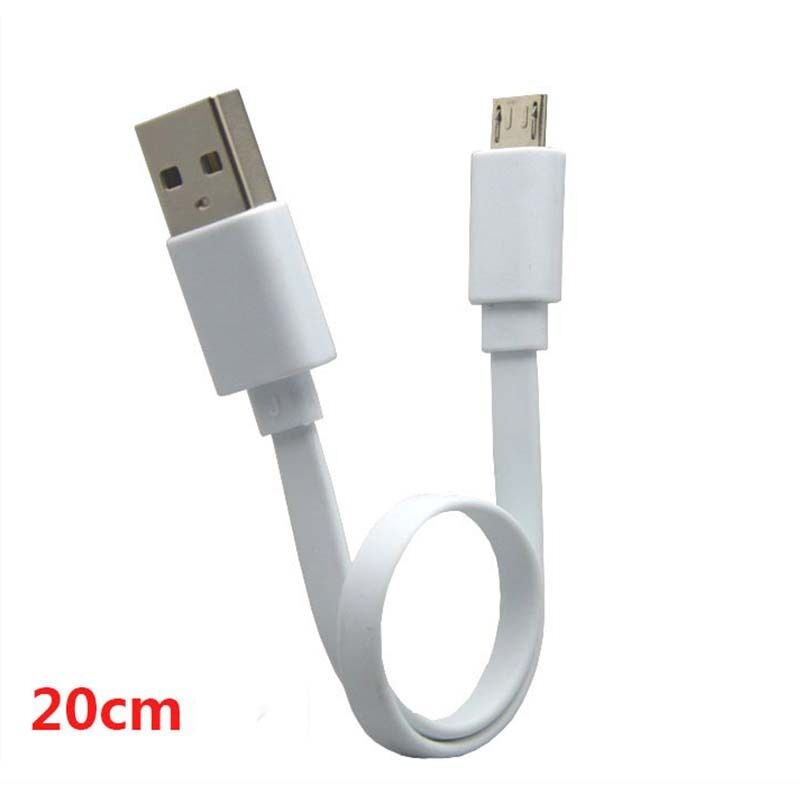 2pcs 20cm Short USB A to Micro B Charging Cable For huawei Miui zte meizu