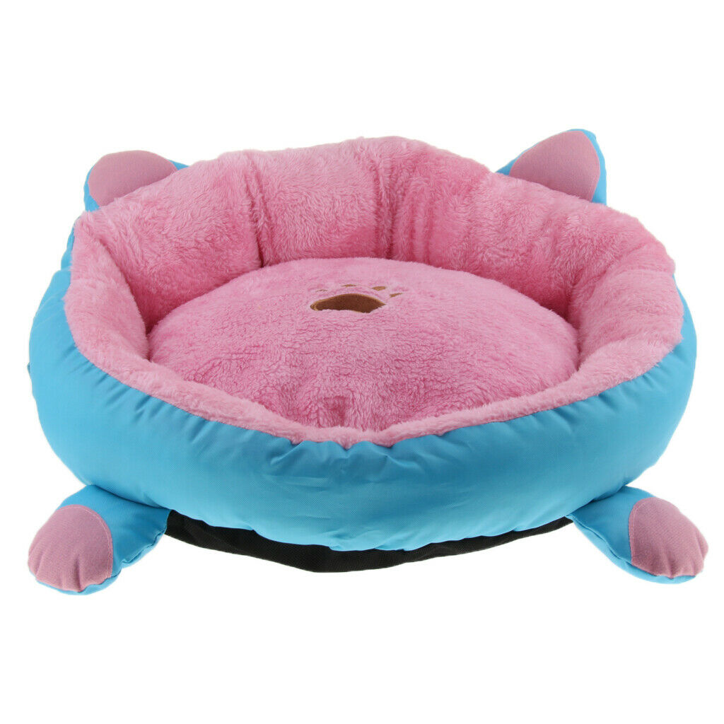 Pet Winter Warm Nest Cat Kitten Dog Kennel Bed Sofa Sleeping Bag Pad Pink