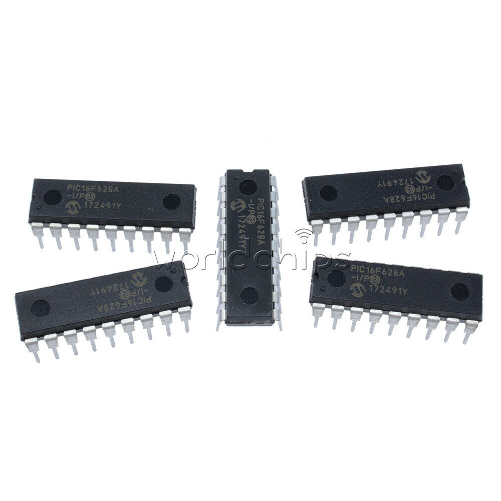 10Pcs  MCU IC MICROCHIP DIP-18 PIC16F628A-I/P PIC16F628A