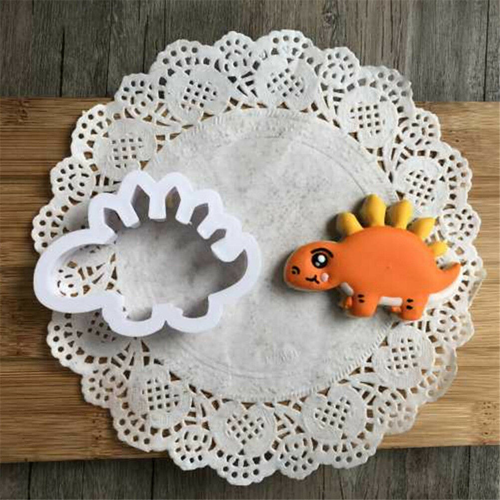 8pcs dinosaur volcano Cutter Sugarcraft Cake Decorating Cookies Pastry Mou.l8