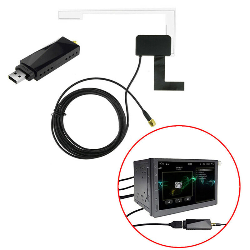 USB 2.0 Digital DAB + Radio Tuner Receiver Stick For Android Car DVD PlayDD