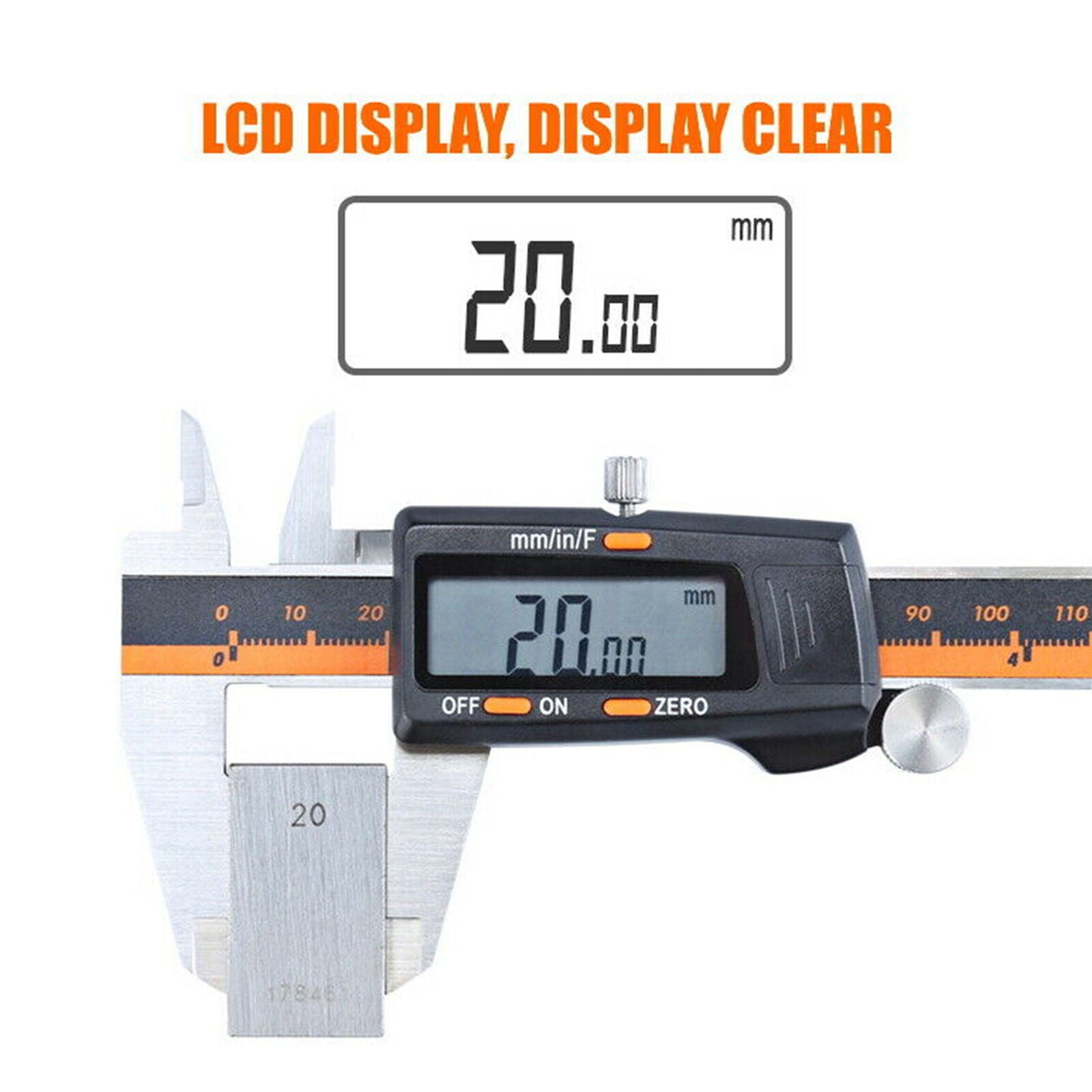 0-150mm Stainless Steel Electronic Digital LCD Vernier Caliper Gauge Micrometer
