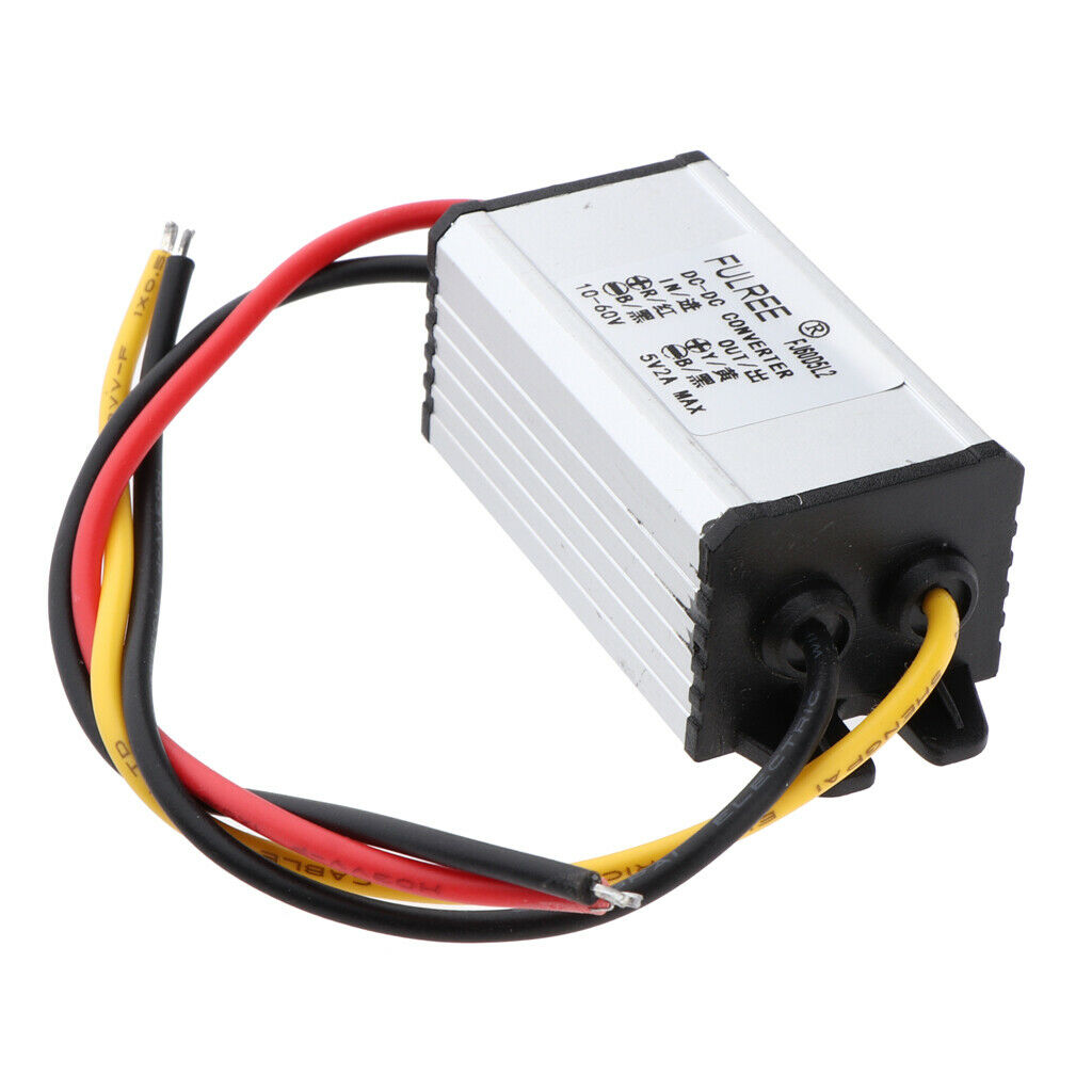 1 Pack 10-60V to 5V 2A 10W Buck Voltage Converter  Volt Regulator