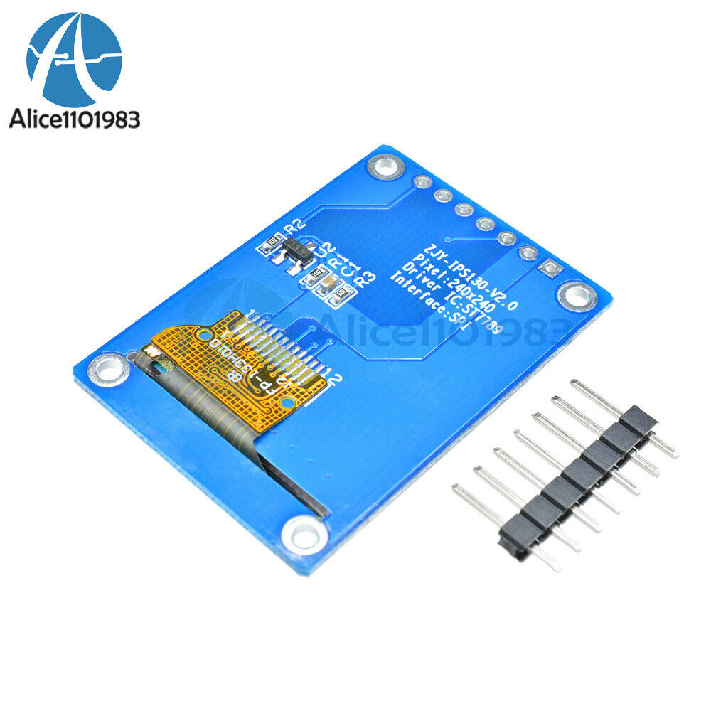 2PCS 1.3 inch IPS Full Color 240*240 LCD Display Module ST7789 SPI for Arduino