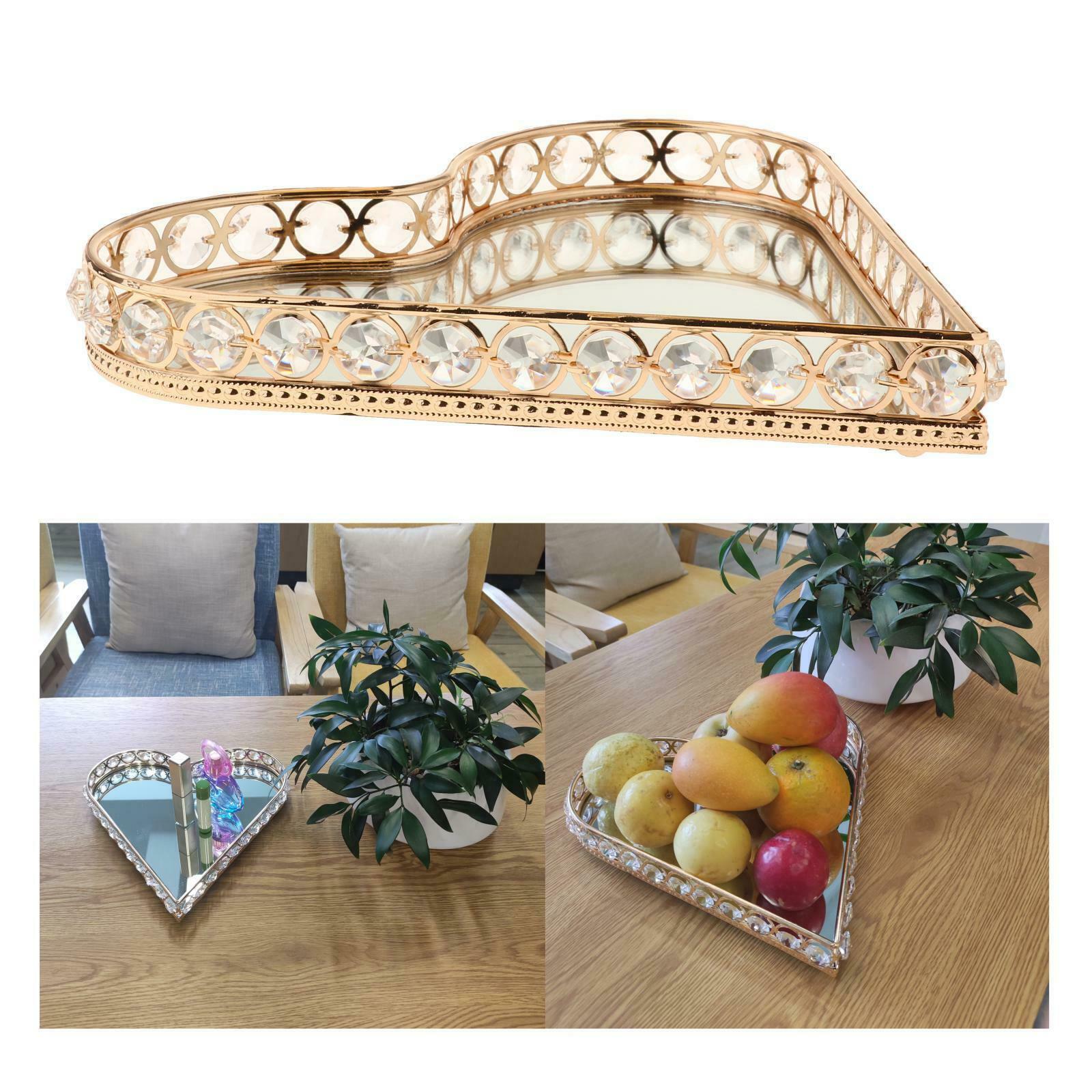 Tray Perfume Vanity Metal Decorative Tray Jewelry Perfume Organizer