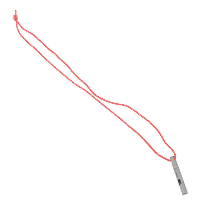 1pc Ultralight Titanium Whistle with Cord Portable Emergency Camping WhistleBDA