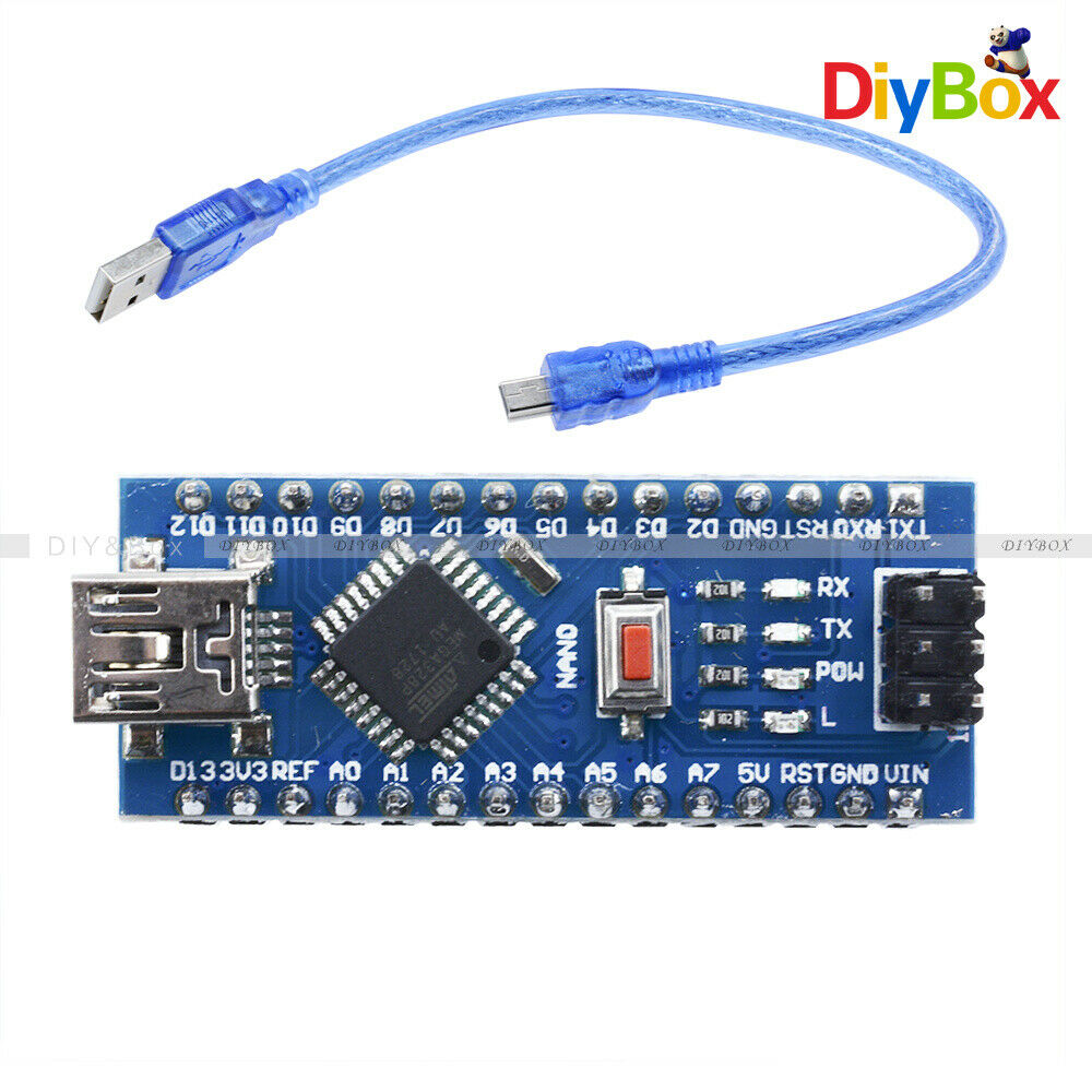 Nano V3.0 ATmega328P-AU 16M 5V CH340G Micro-Controller Board For Arduino & Cable