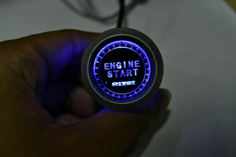 Blue Auto Car SUV Engine Start Push Button Switch Ignition Starter Touch Kit 12V