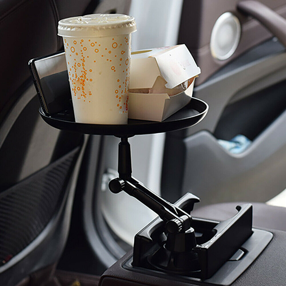 1PC Car Food Tray 360Âº Adjustable Snack Tray Drink Tray Car Cup Cellphone Holder
