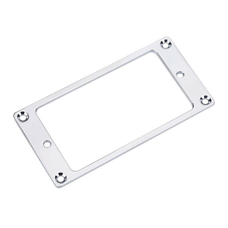 Flat Metal Chrome Humbucker Pickup Frame Mounting Ring For Electric Guitar Parts