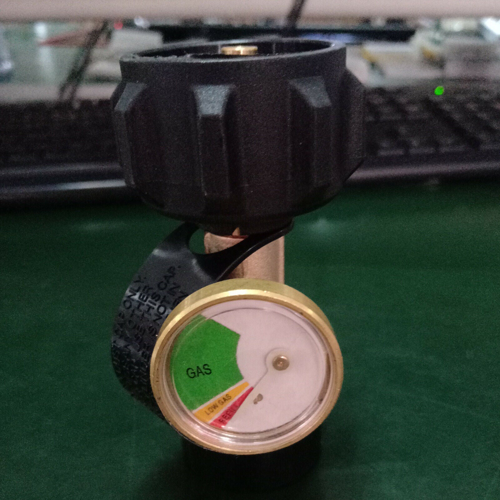 Universal Fit POL Propane Tank Adapter Propane Tank Gauge for BBQ Gas Grill