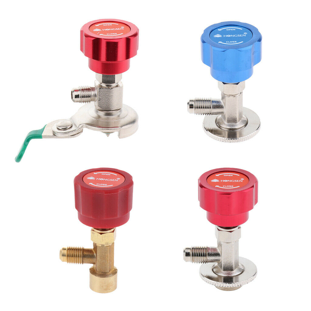 2X Can Dispensing Refrigerant Tap 1/4in ACME Thread Bottle Opener for R22 R600a