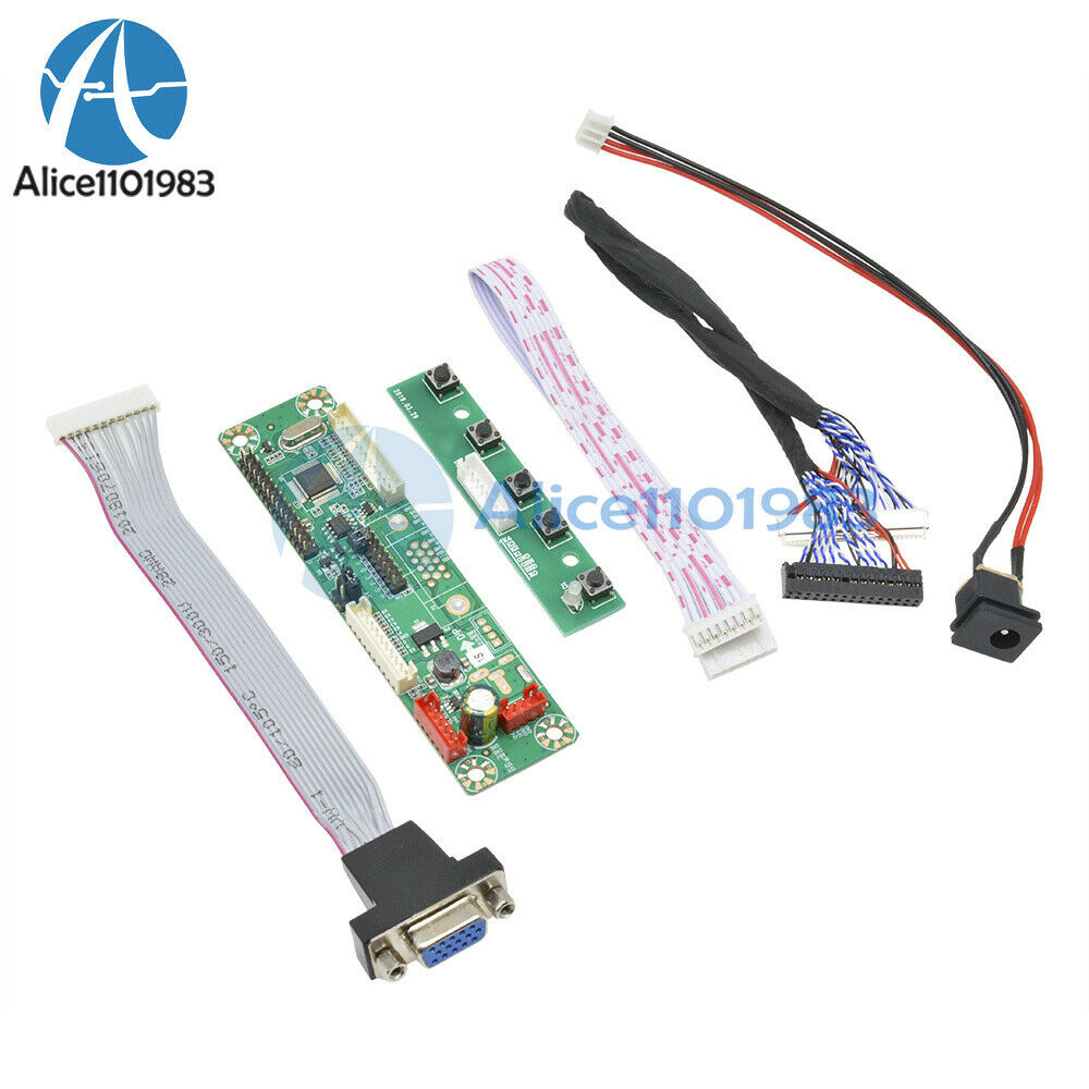 VGA Video Channel MT6820-MD V2.0 Universal Driver Board with Cable LVDS LCD