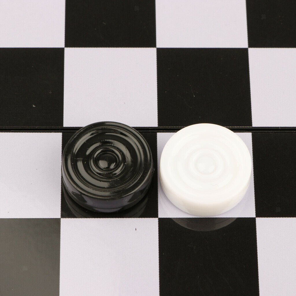 Chess Game Set, Checkers Game Board Foldable International Draught Chess Game