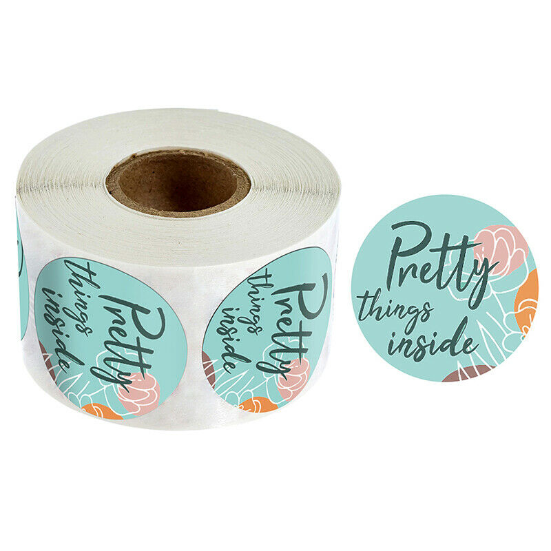 500pcs/roll Pretty Things Inside Stickers Business Packaging Seal Labe.l8