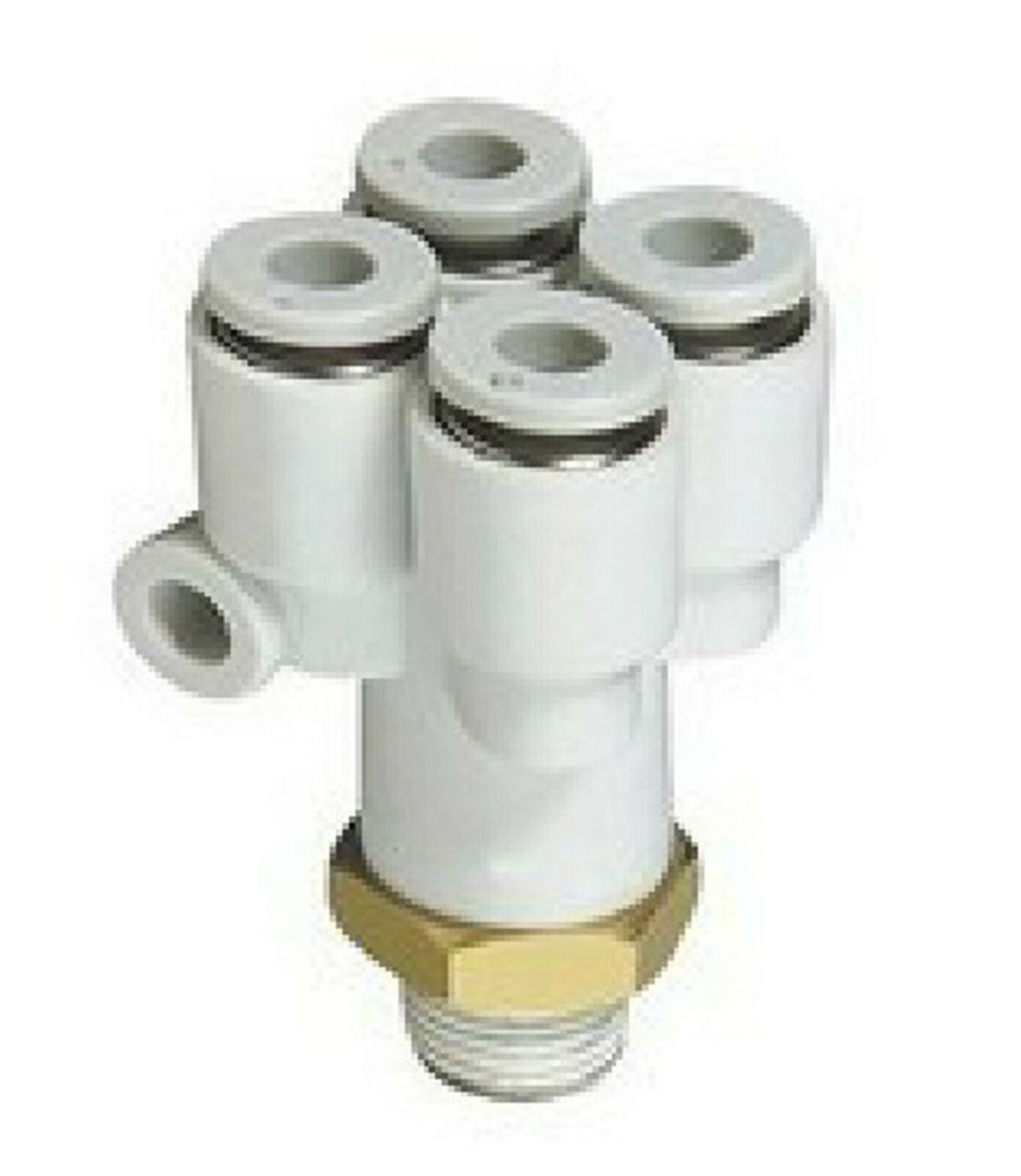 LOT5Tube Push In Reducer Connector Double Branch Y Union Replace SMC KQ2UD04-02S