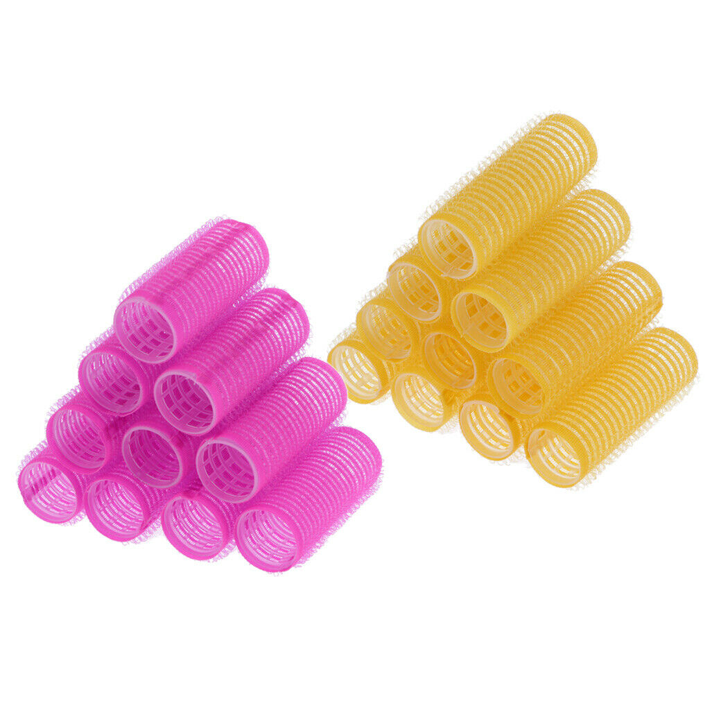 20pcs Plastic Hair Roller Curling Curls Fringe Roller Auto Grip