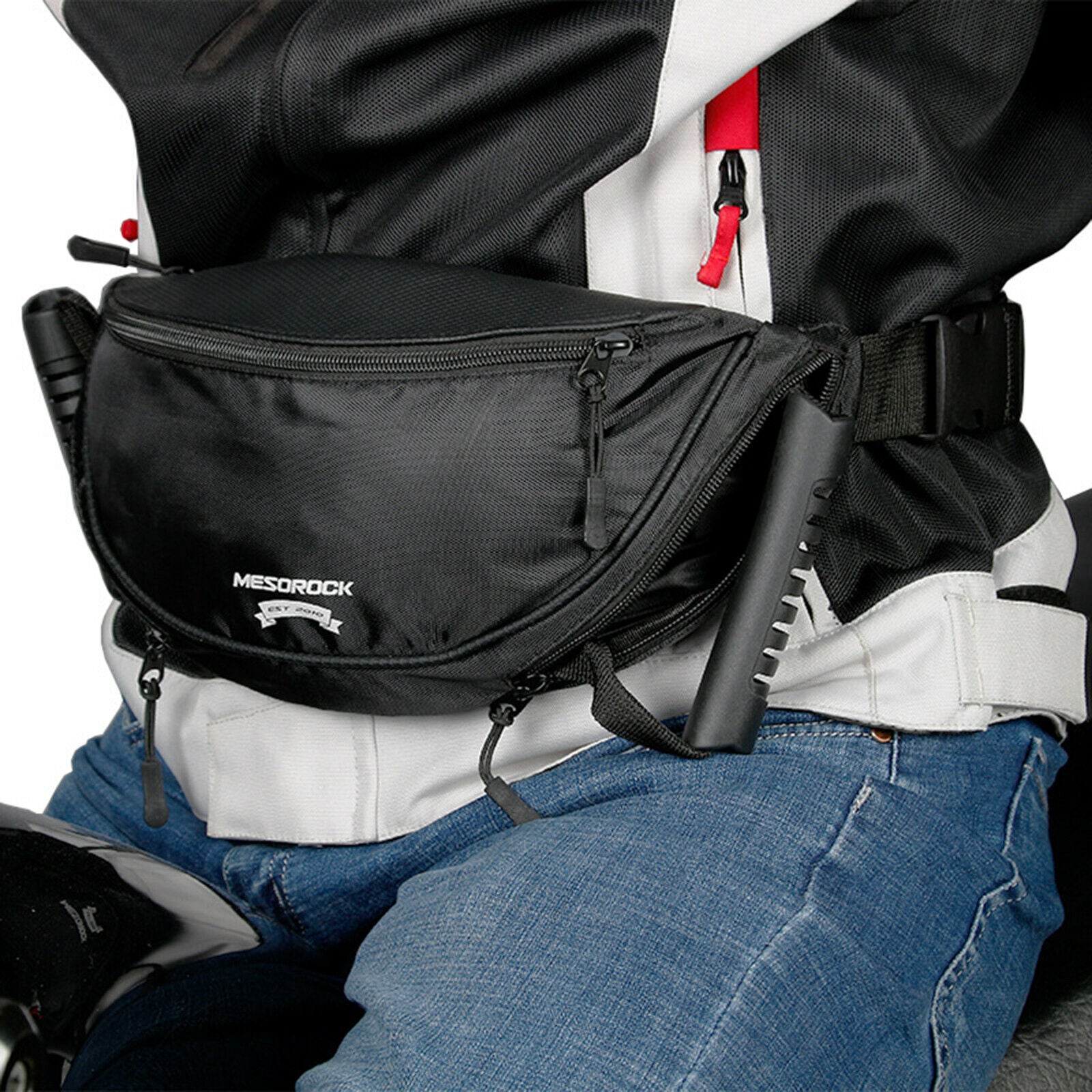 Oxford Rear Seat Safety Belt Bag for Motorcycle Passenger Cycling Adults