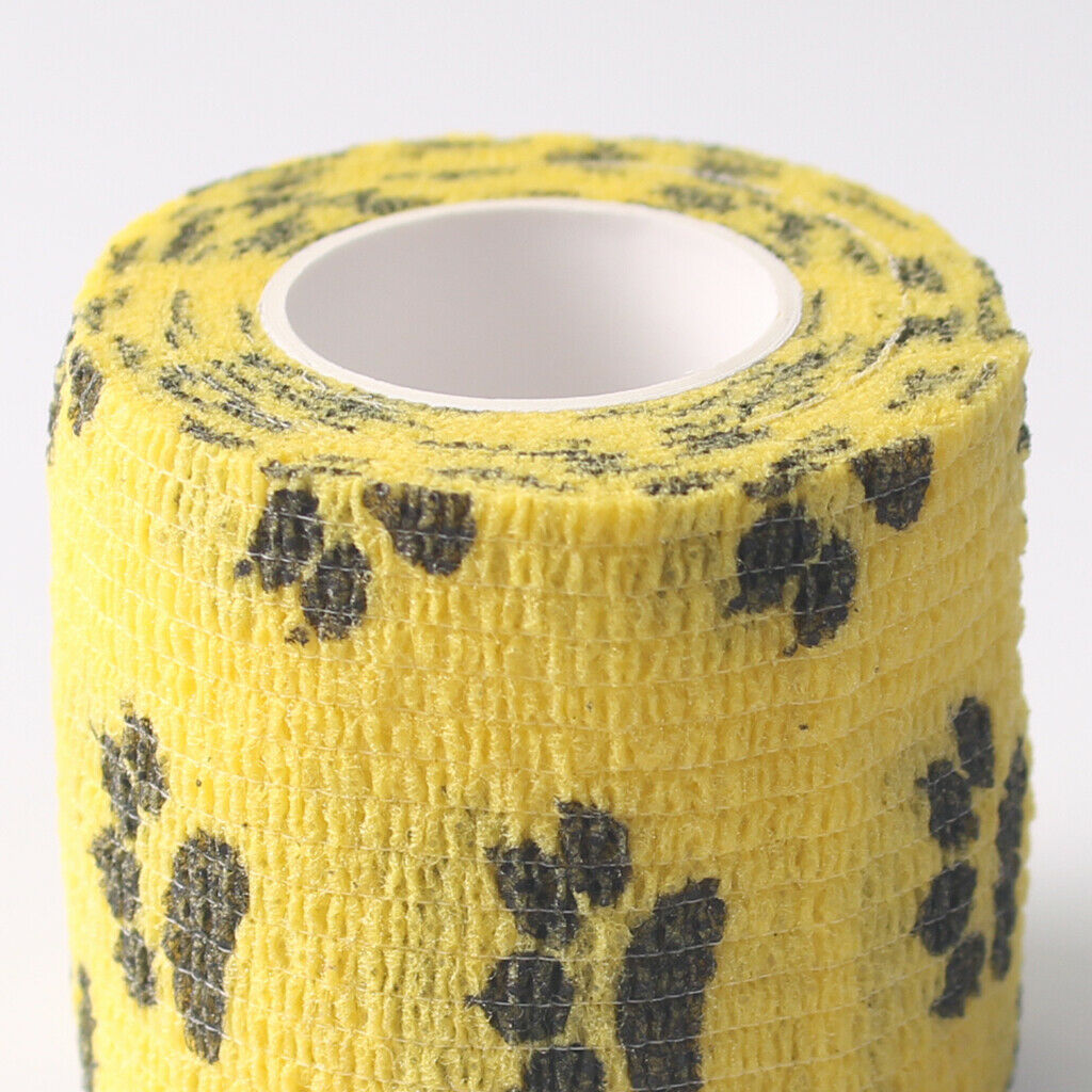 Cat Dog Pet Self Adherent Wrap Tape - Self Adhering Bandage - 5 Rolls