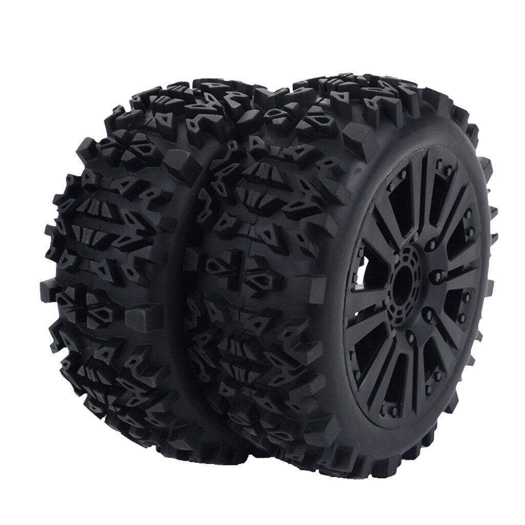 4pcs RC Car Wheel Rim Tyres 1/8 RC Truggy Truck Accessory Field Competition Use
