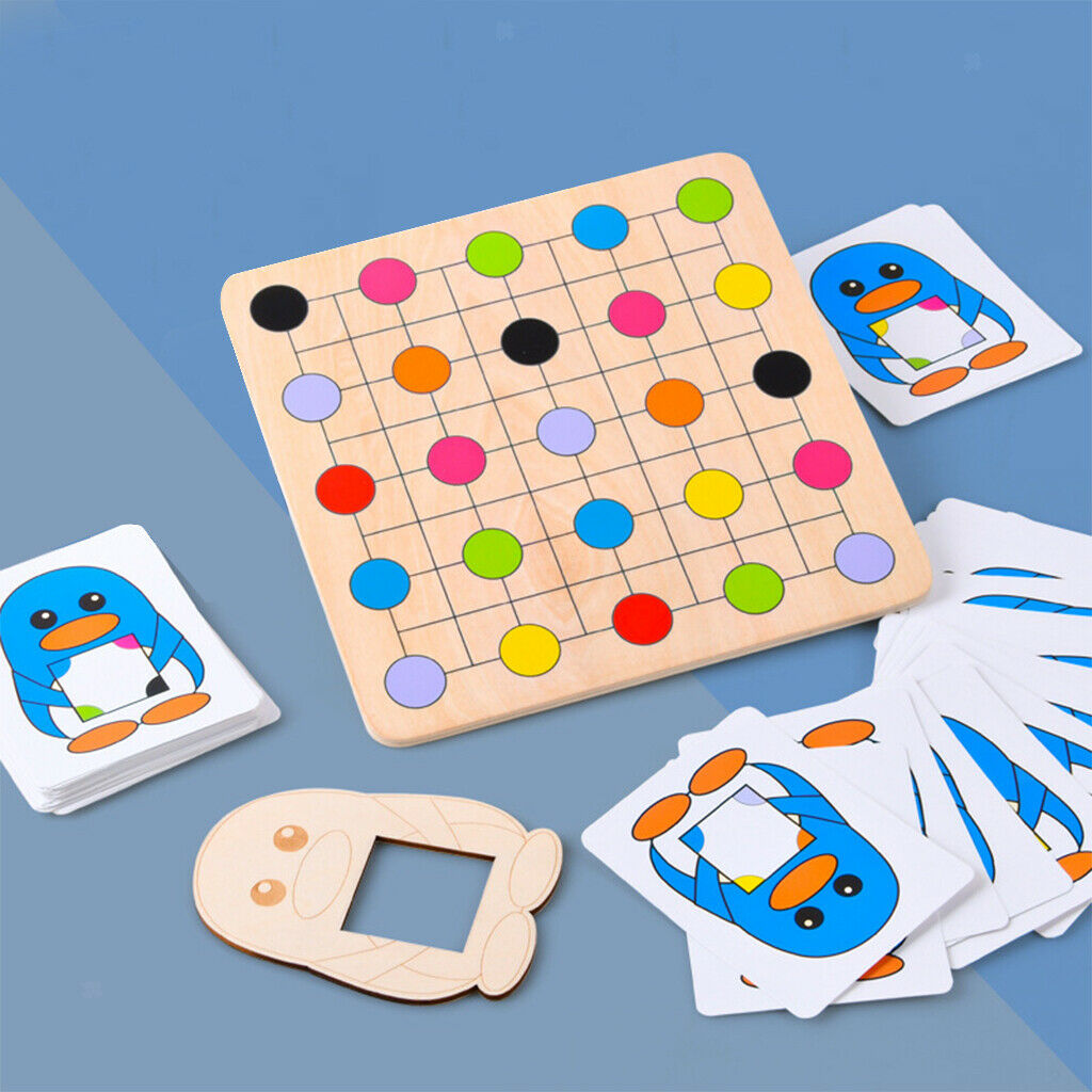 Wooden Color Find Game Training Concentration Preschool Developmental Toys