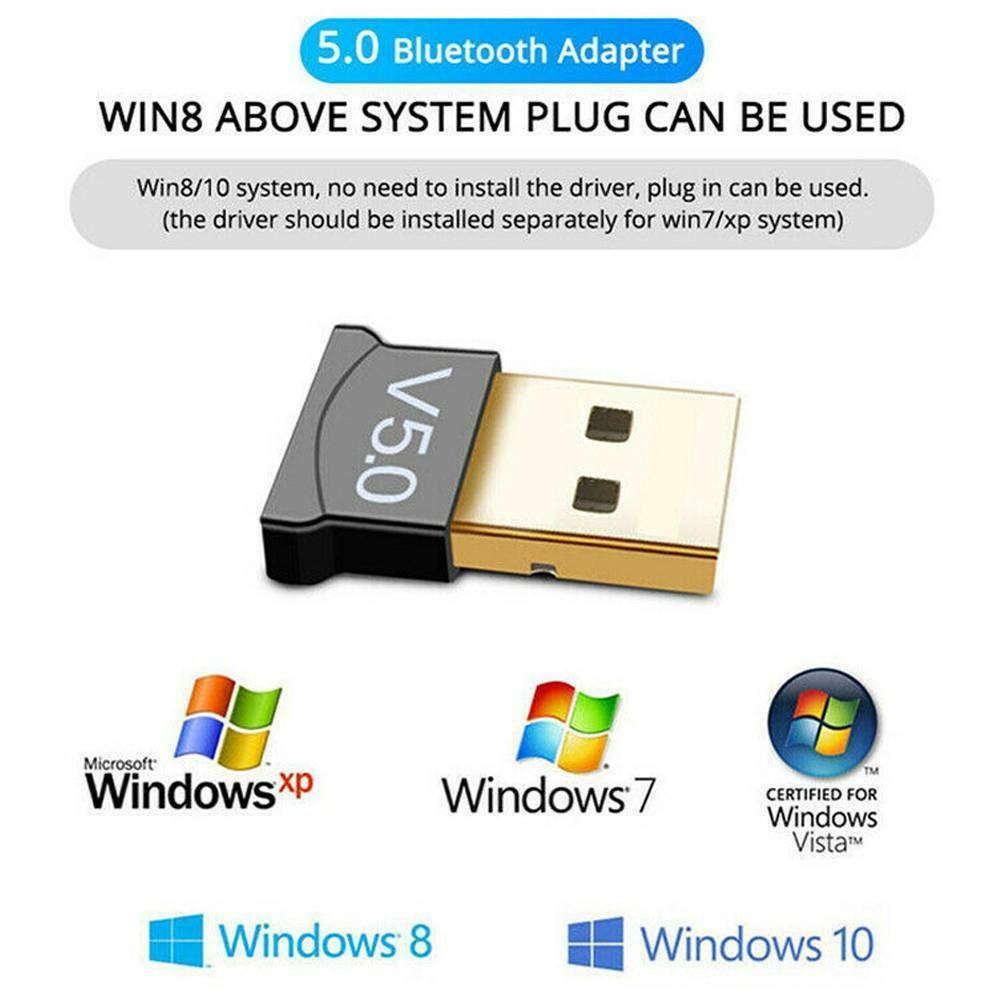 Bluetooth 5.0 Transmitter Receiver USB Dongle Adapter For PC Win7/8/10/xp/vista!