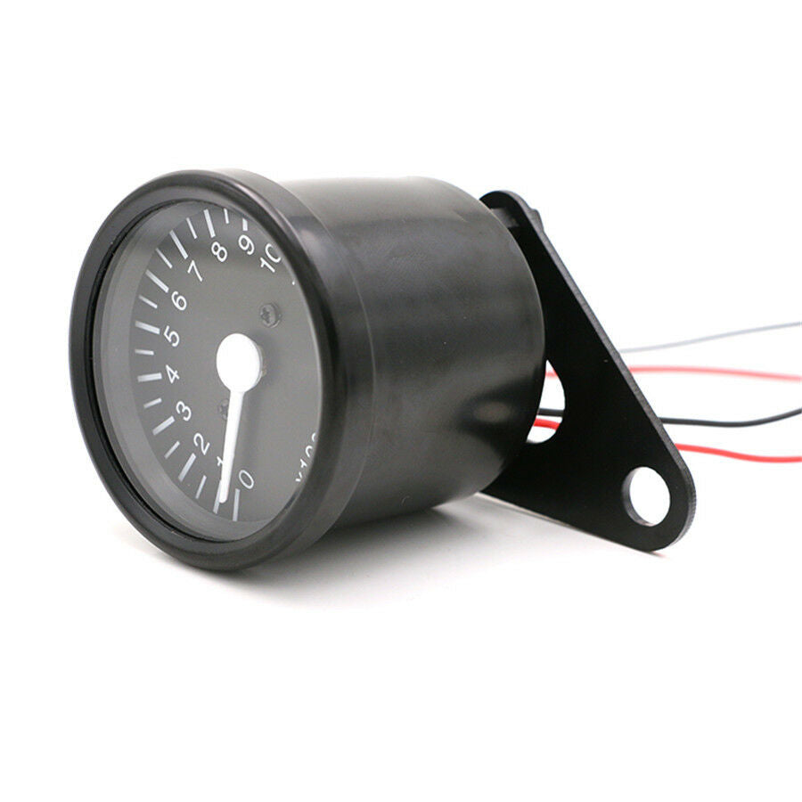 12000RPM Universal LED Motorcycle Tachometer Speedometer RPM Gauge with Bracket
