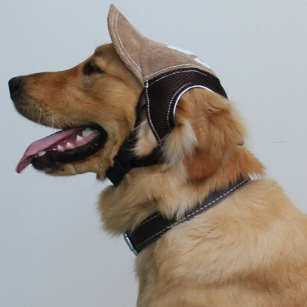 Baseball Hat Sun-shading   with Ear Holes For Small to Large Dogs Coffee-S