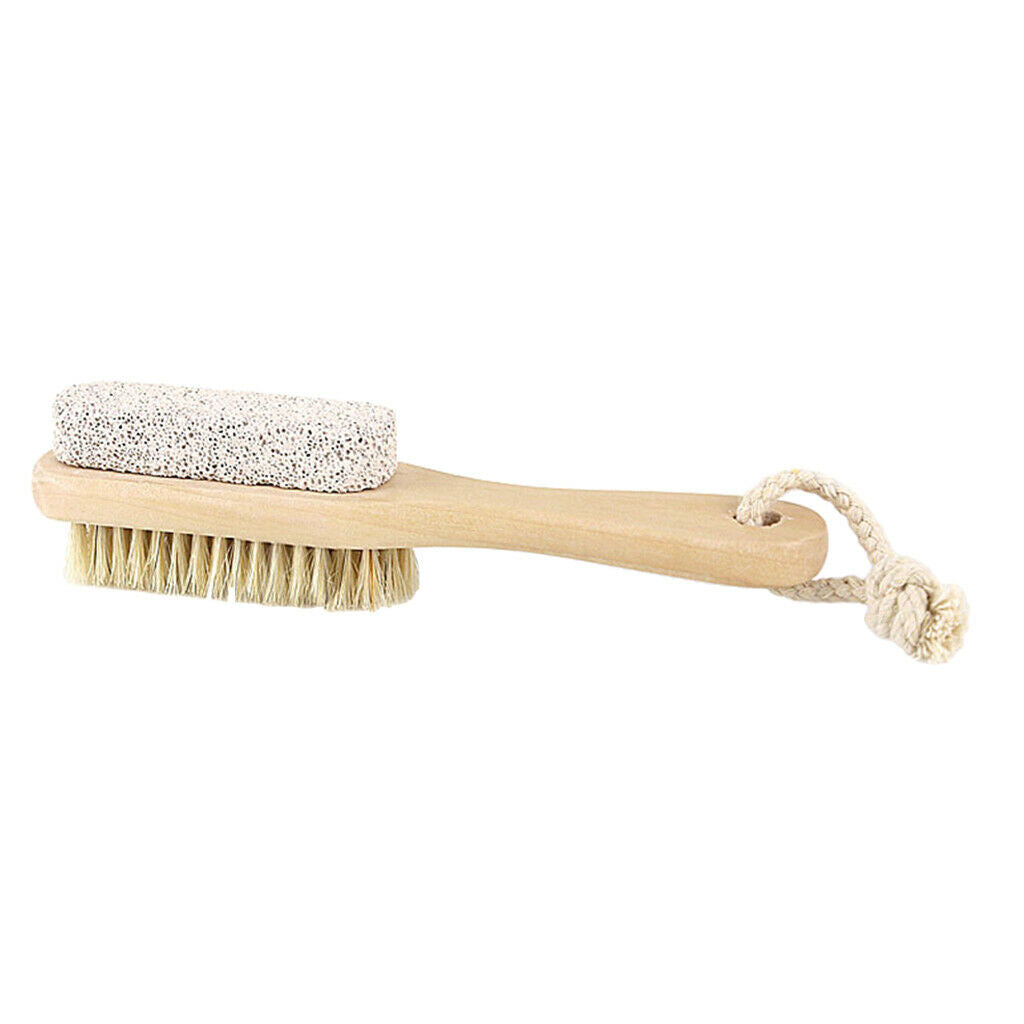 2 In 1 Bath Brush Bath Shower Body Brush  Scrubber Pumice Stone Body Massager