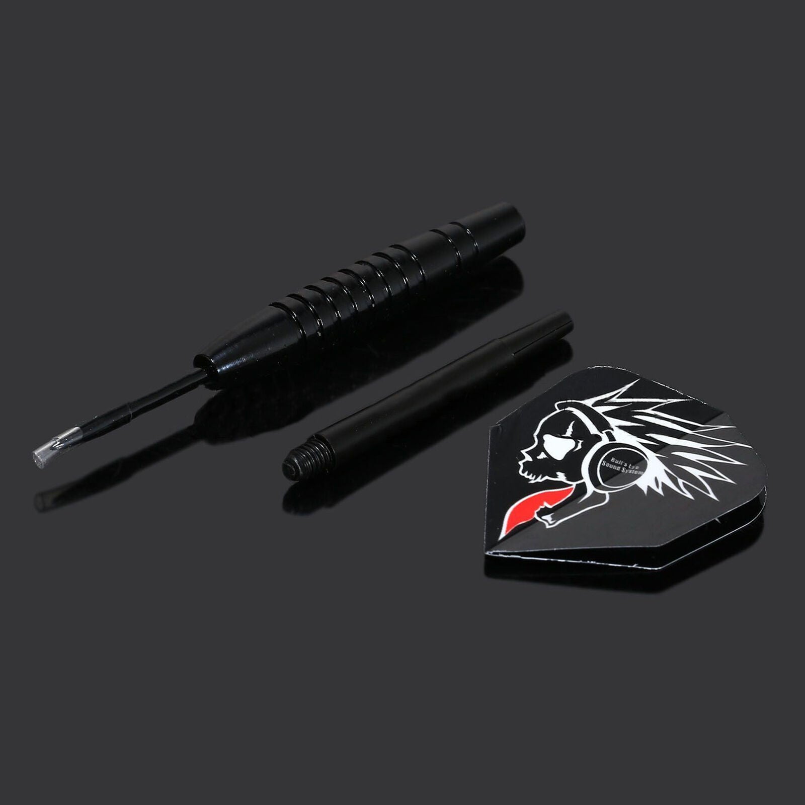 3pcs Steel Needle Tip Dart Darts Black Torpedo Shape Barrel with Nice Flight 22g