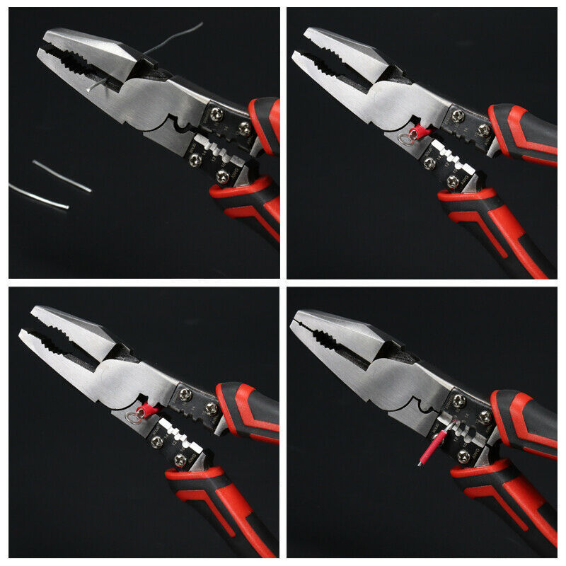 Multi-Purpose 7-Inch Combination Pliers Wire Stripper Electrician's Pliers Vise