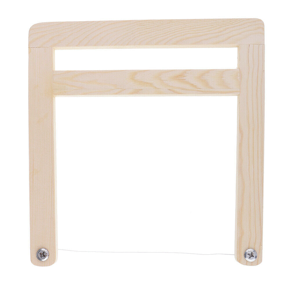 Wooden Stlye Soap Loaf Wire String Cutter Saw for Soap Candle Wax Making Loaf